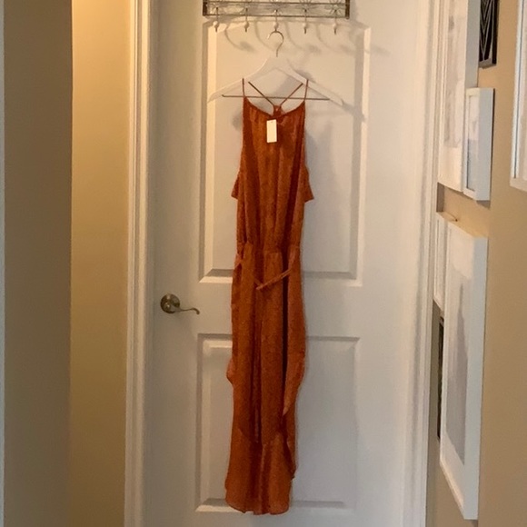 Joie Jael Printed Sleeveless Halter Silk Jumpsuit - Picture 3 of 6